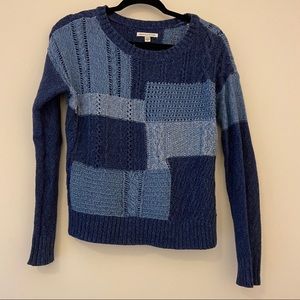 AE patchwork sweater